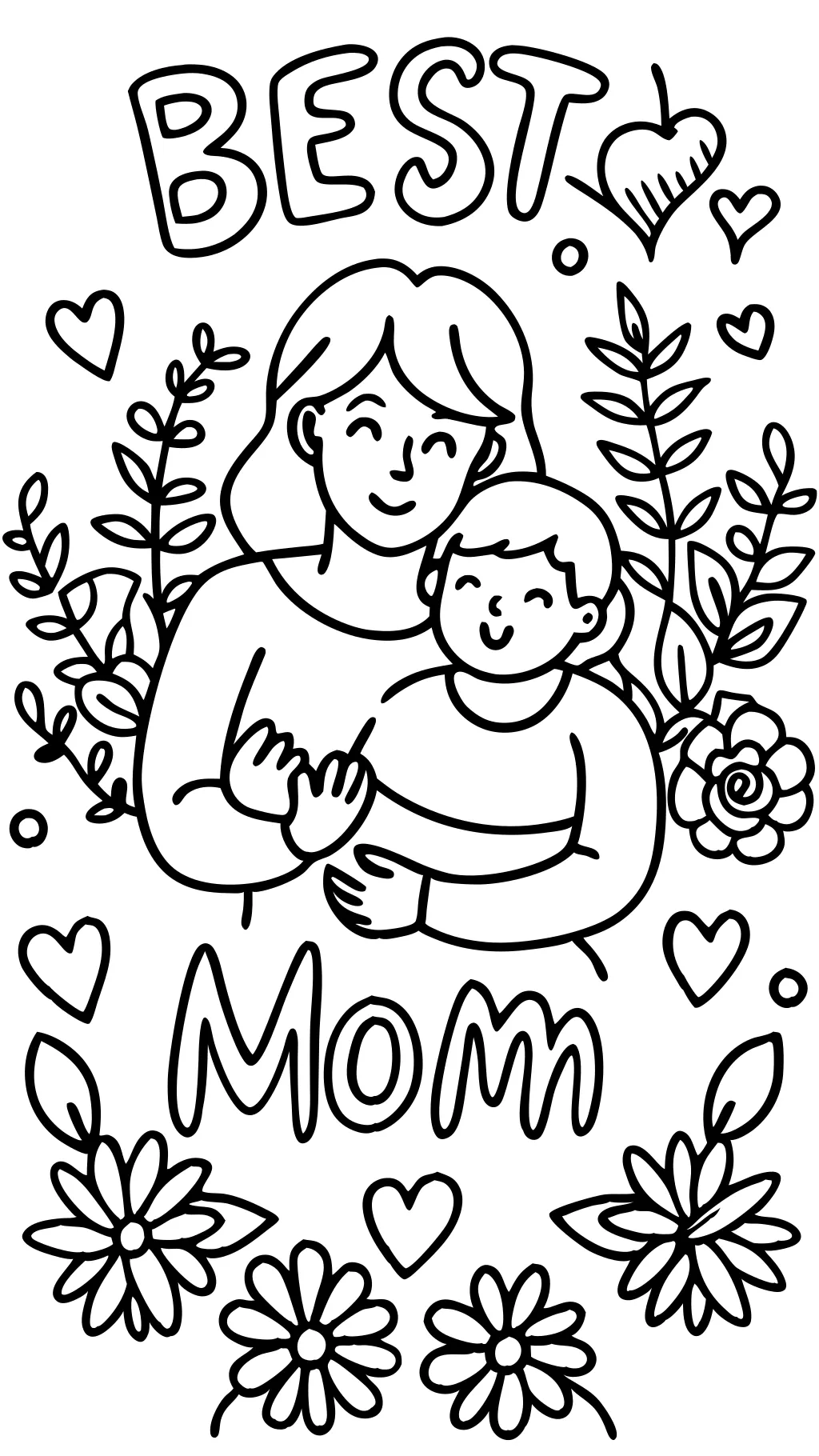 best mom coloring pages